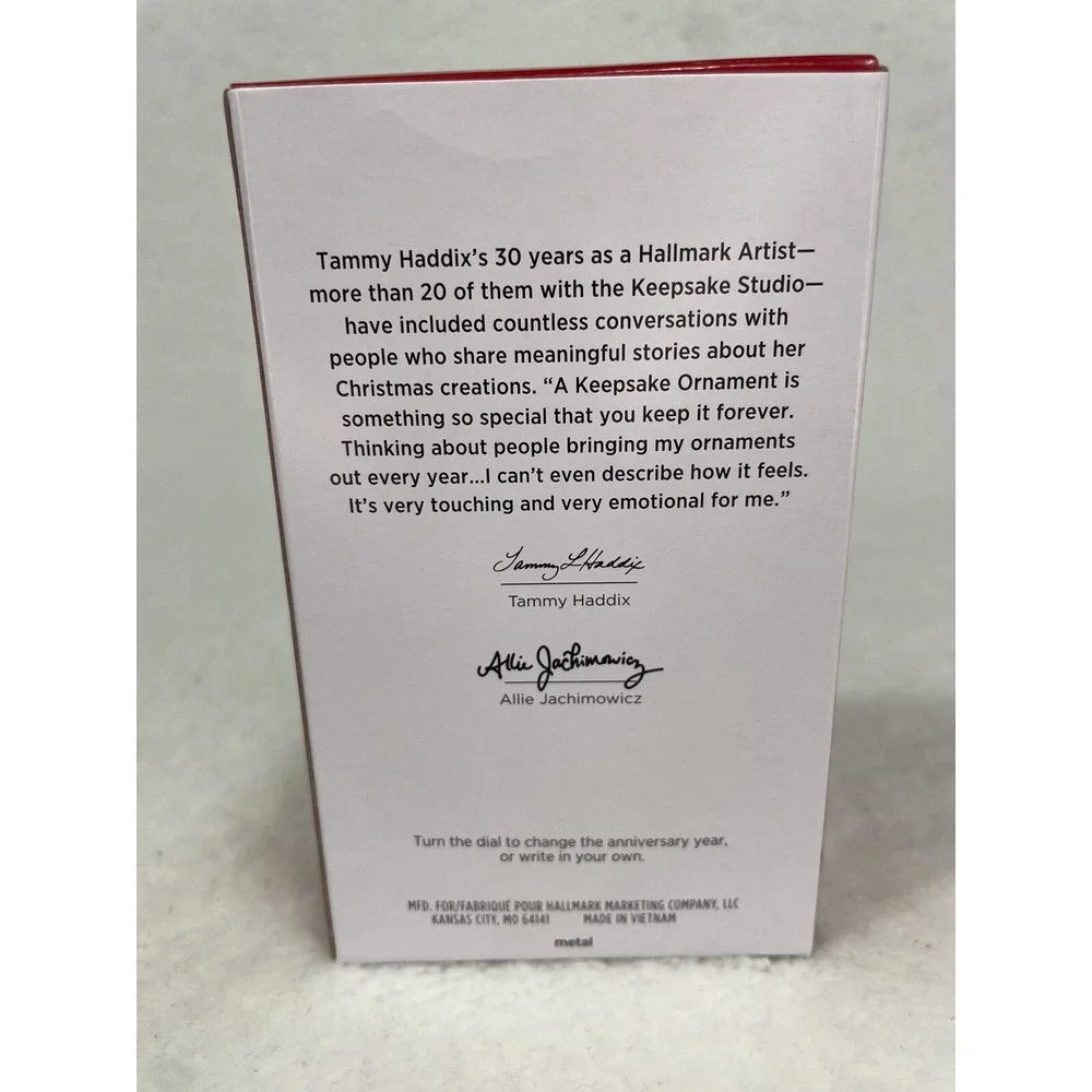 Hallmark Keepsake 2022 Our Anniversary Ornament NIB (Dial Turns To Count Years).
